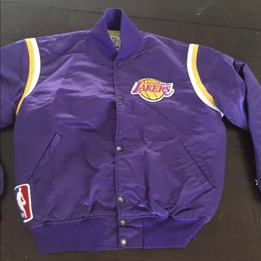 Vintage lakers satin jacket. Large
